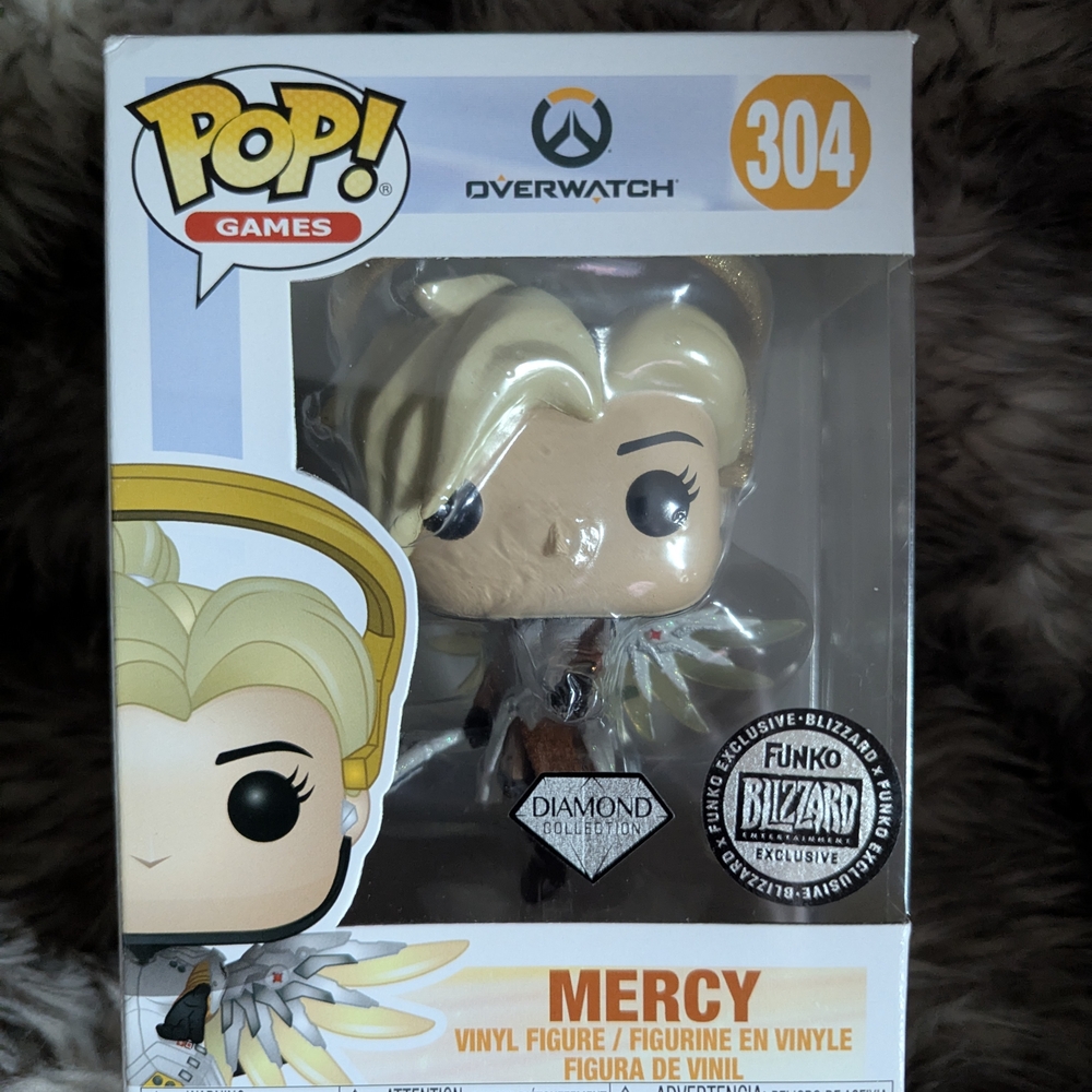 Funko Overwatch Mercy Pop Figure - Yellow and Black